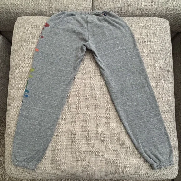 Aviator Nation 🌈 Grey Venice Logo Sweatshirt & Miami Logo Sweatpants Size Small - Picture 8 of 13